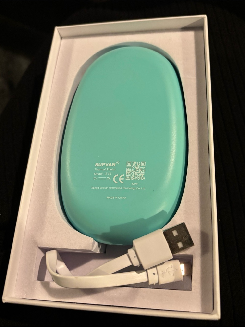 Teal Portable Thermal Printer - E10